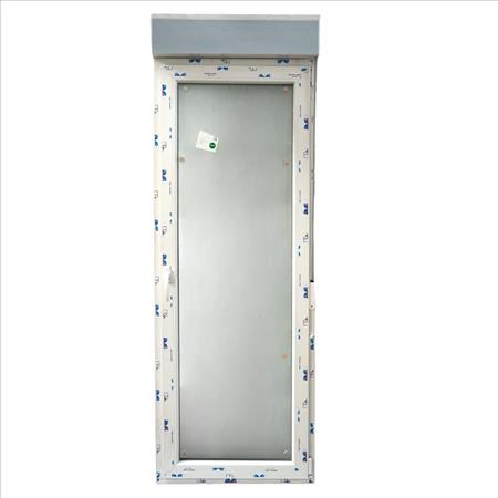 Imagen de SERIE BIGWIN 70, ANCH. 800X2285 ALT, PVC BLANCO CON PERSIANA, APER. DCHA